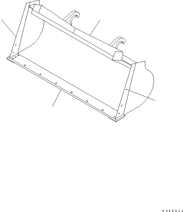 Схема запчастей Komatsu WA320-5 - КОВШ .M (С РЕЖУЩ. КРОМКОЙ НА БОЛТАХ .M) (COUPLER КОВШ ДЛЯ ЛЕГК. МАТЕРИАЛОВ) РАБОЧЕЕ ОБОРУДОВАНИЕ