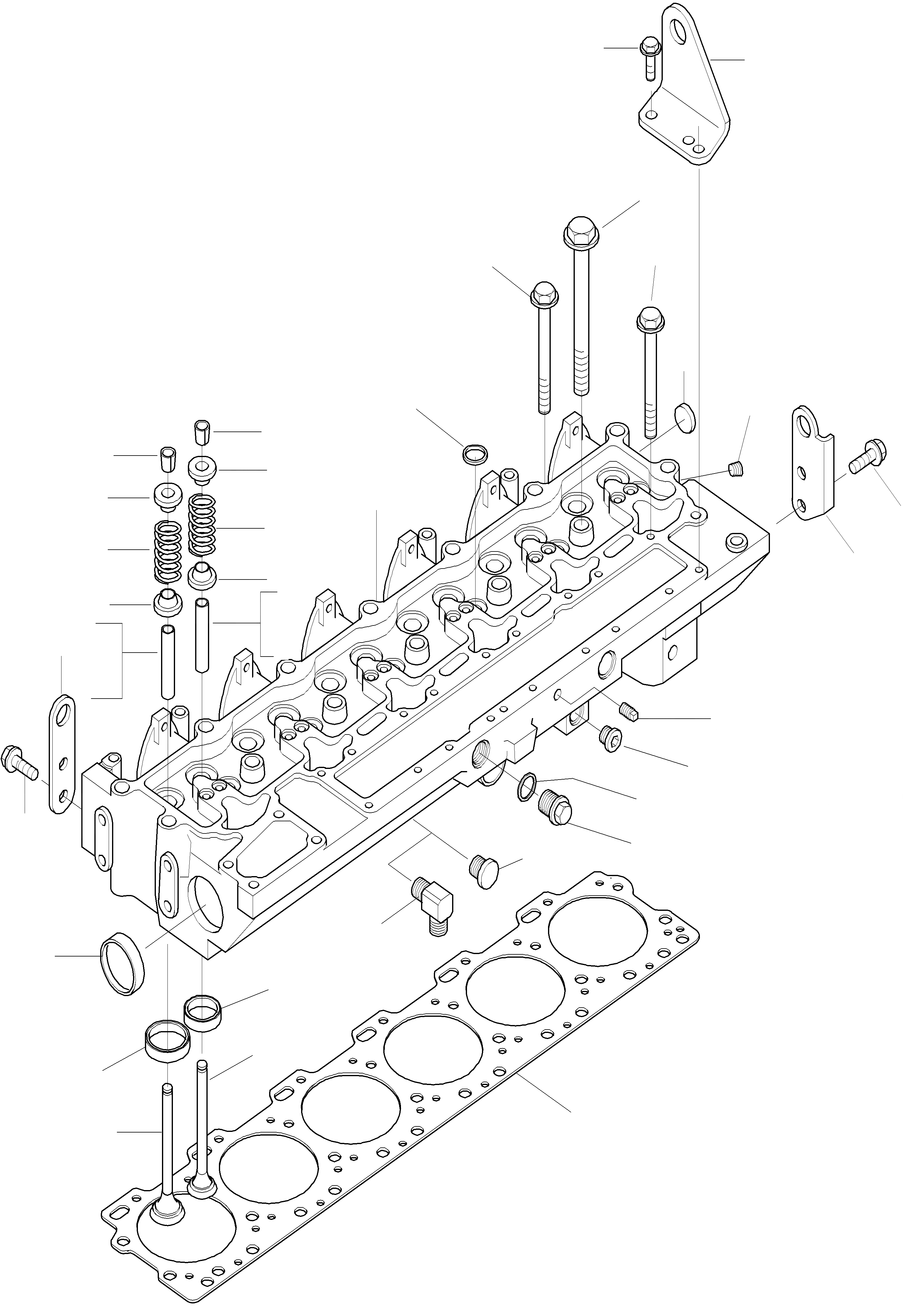 Схема запчастей Komatsu WA320-3 - ГОЛОВКА ЦИЛИНДРОВ И ATTACHING ЧАСТИ ДВИГАТЕЛЬ, КРЕПЛЕНИЕ ДВИГАТЕЛЯ