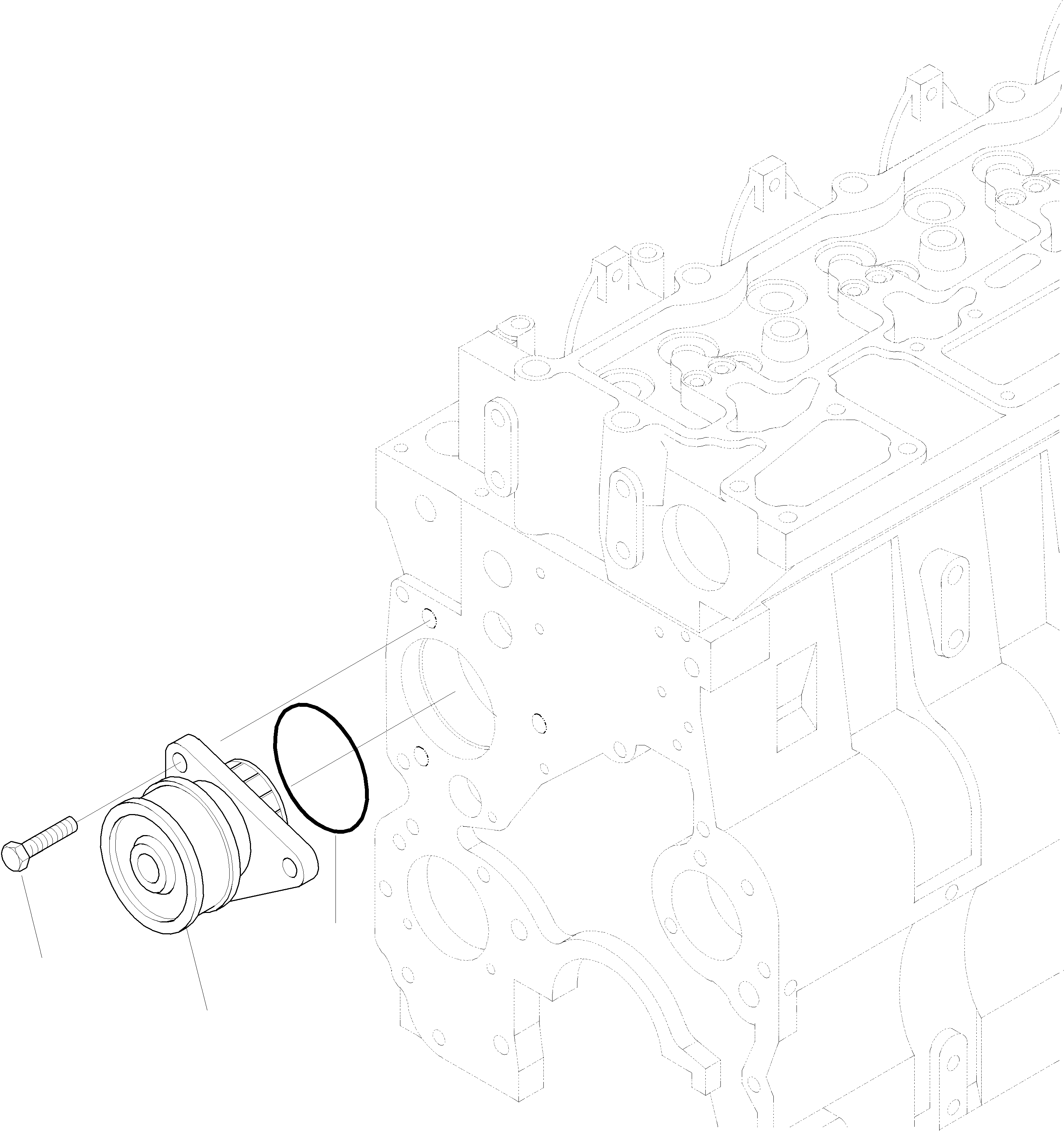 Схема запчастей Komatsu WA320-3 - ВОДЯНАЯ ПОМПА ДВИГАТЕЛЬ, КРЕПЛЕНИЕ ДВИГАТЕЛЯ