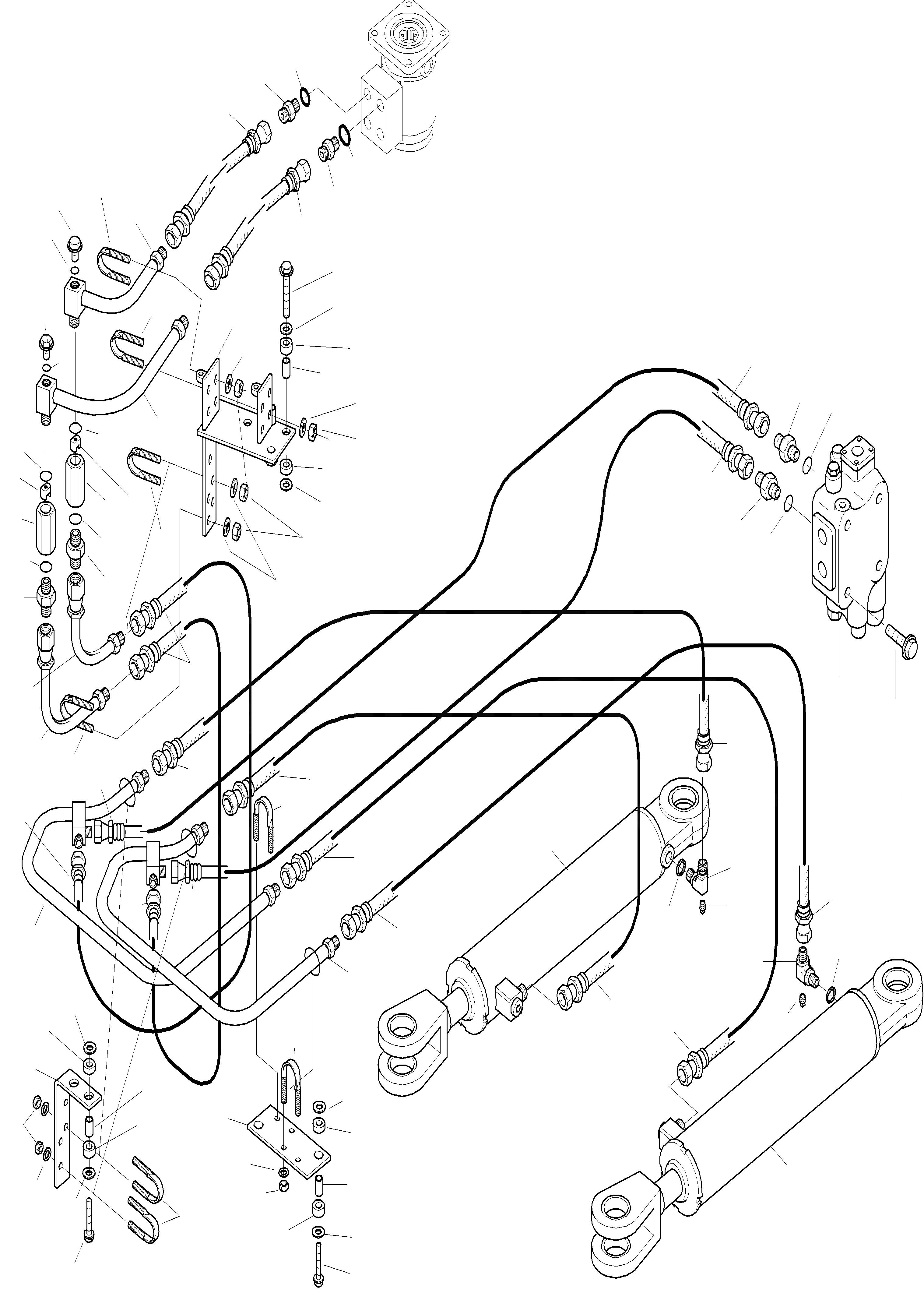 Схема запчастей Komatsu WA320-3 - ЦИЛИНДР РУЛЕВ. УПР-Я И ТРУБЫS 7 РУЛЕВ. УПРАВЛЕНИЕ