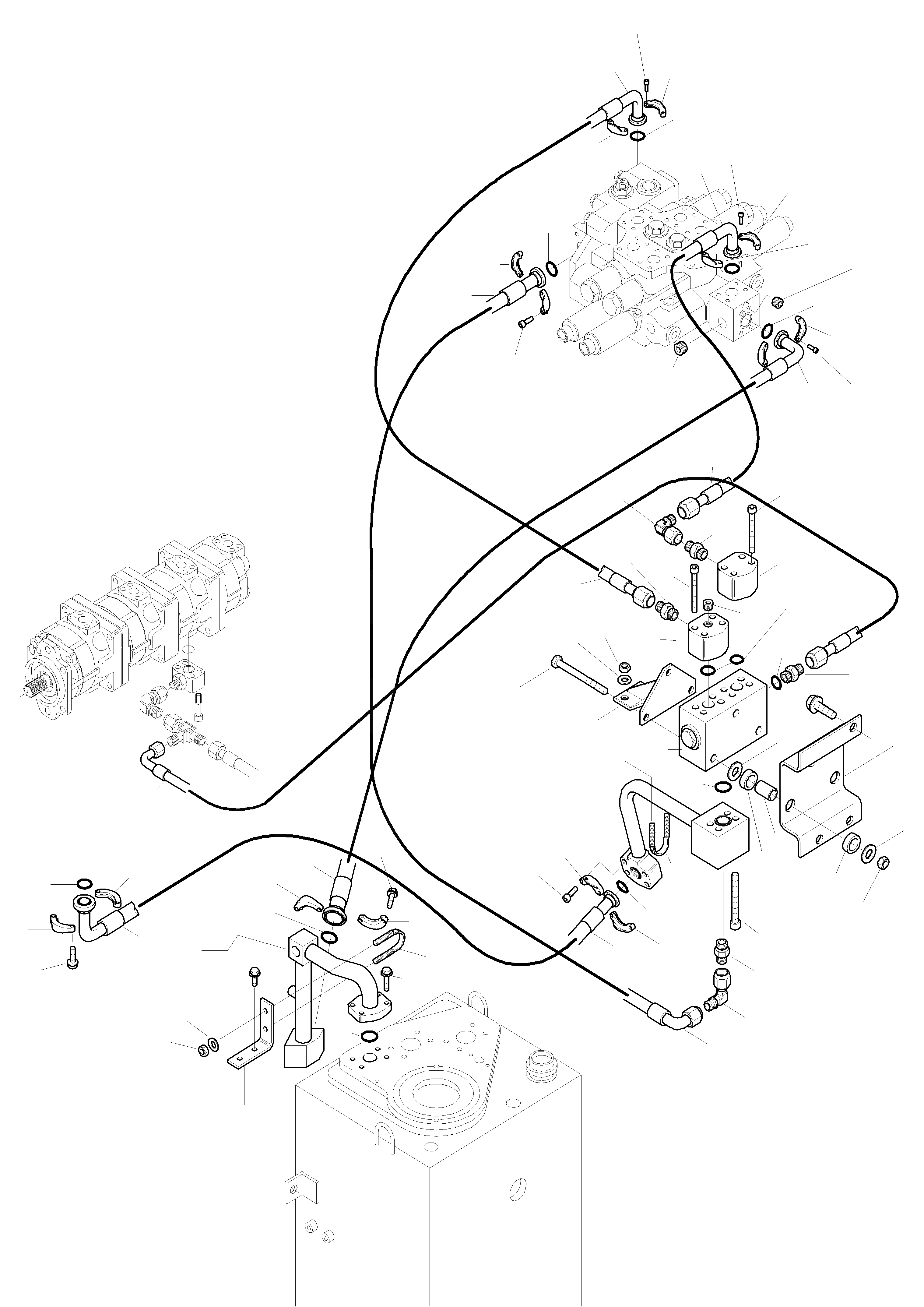 Схема запчастей Komatsu WA320-3 - ЭКСТРЕНН. НАСОС РУЛЕВ. УПРАВЛ-Я И ТРУБЫS 7 РУЛЕВ. УПРАВЛЕНИЕ