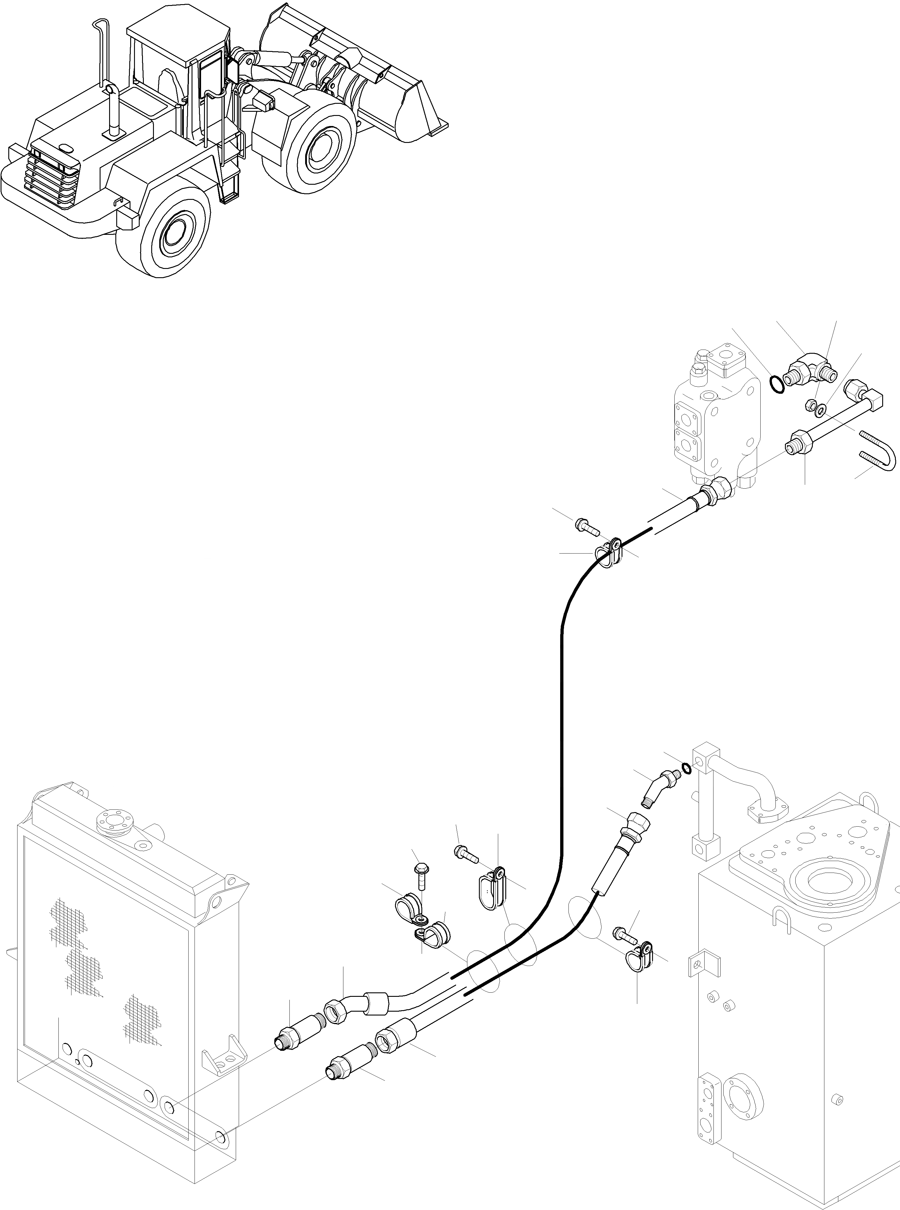 Схема запчастей Komatsu WA320-3 active - ГИДРАВЛ МАСЛ. ОХЛАЖД-Е СИСТЕМА ОХЛАЖДЕНИЯ