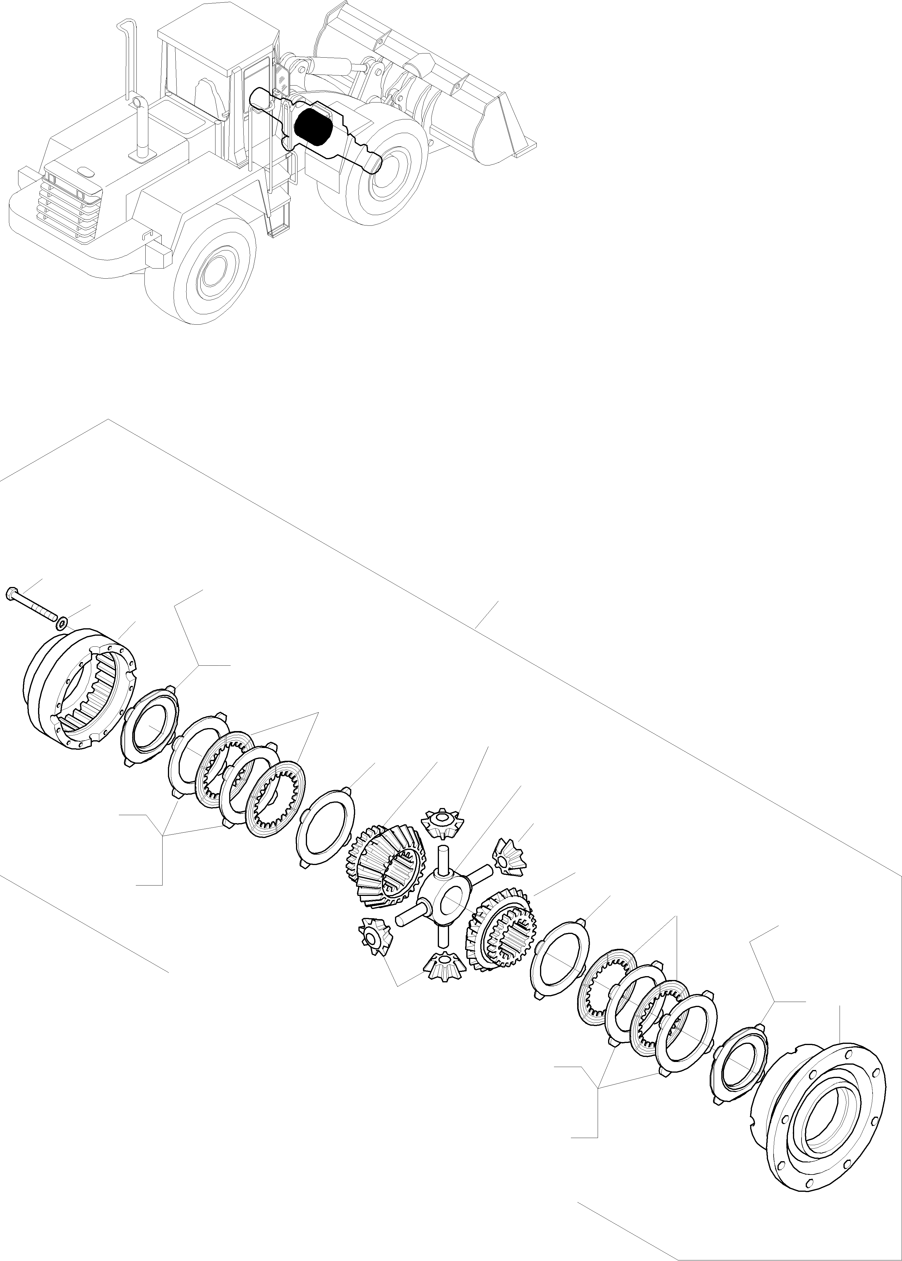 Схема запчастей Komatsu WA320-3 active - ДИФФЕРЕНЦ., ПЕРЕДНИЙ МОСТ МОСТ INSERT, ПЕРЕДНИЙ МОСТ