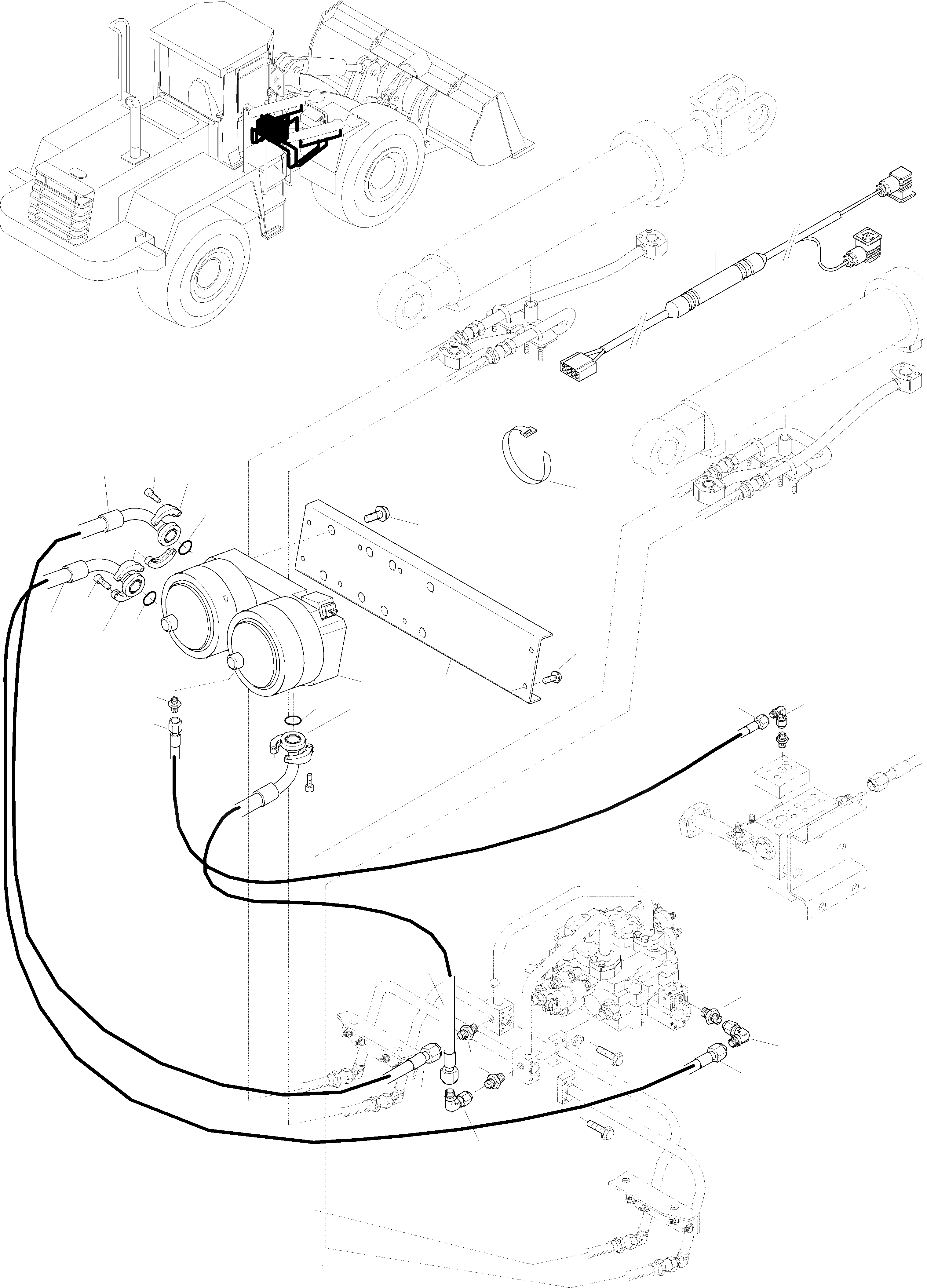Схема запчастей Komatsu WA320-3 active - A.L.S. ОБОРУД-Е ОБОРУД-Е