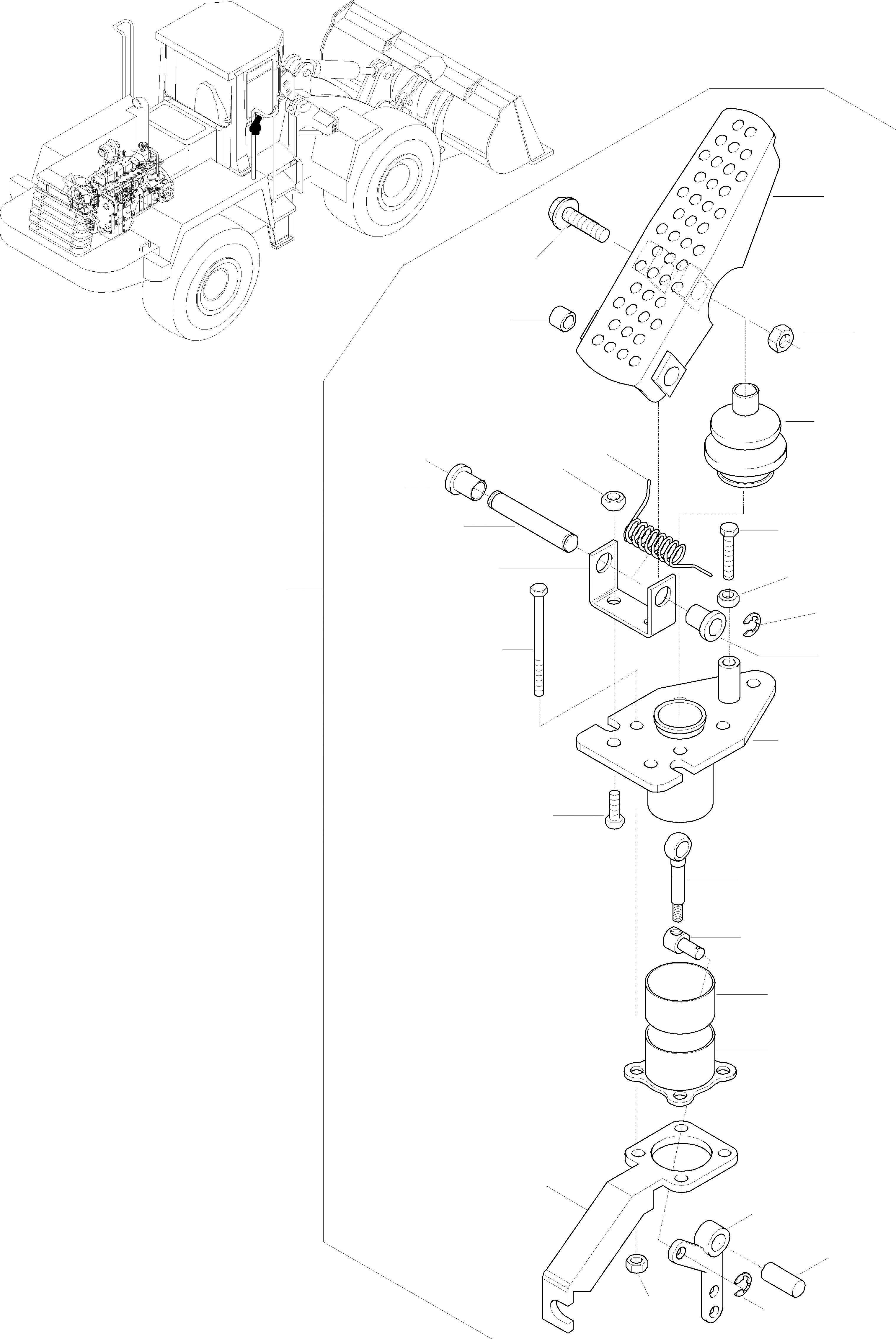 Схема запчастей Komatsu WA320-3 active - УПРАВЛ-Е ДВИГАТЕЛЕМ ДВИГАТЕЛЬ, КРЕПЛЕНИЕ ДВИГАТЕЛЯ