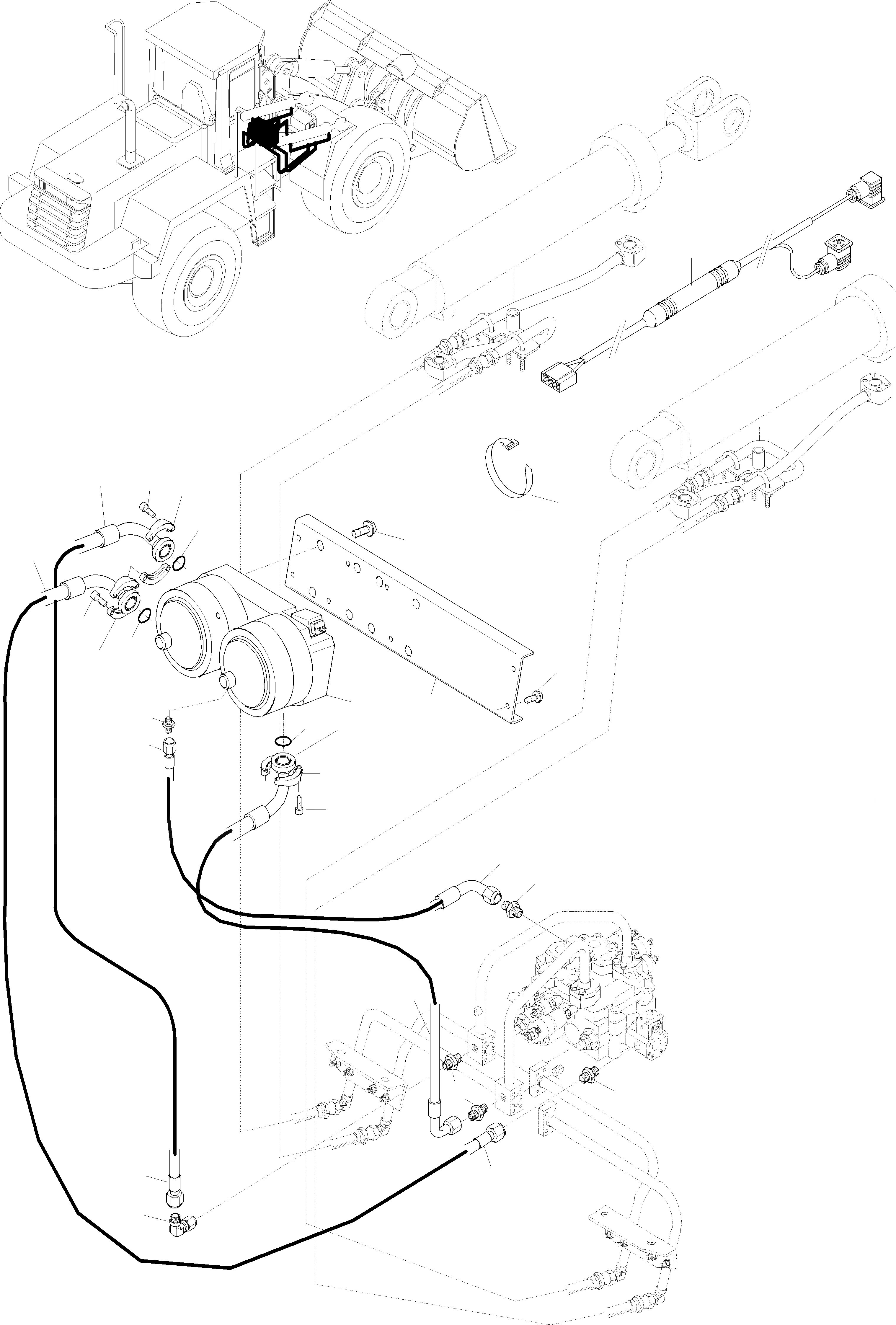 Схема запчастей Komatsu WA320-3 active - A.L.S. ОБОРУД-Е ОБОРУД-Е