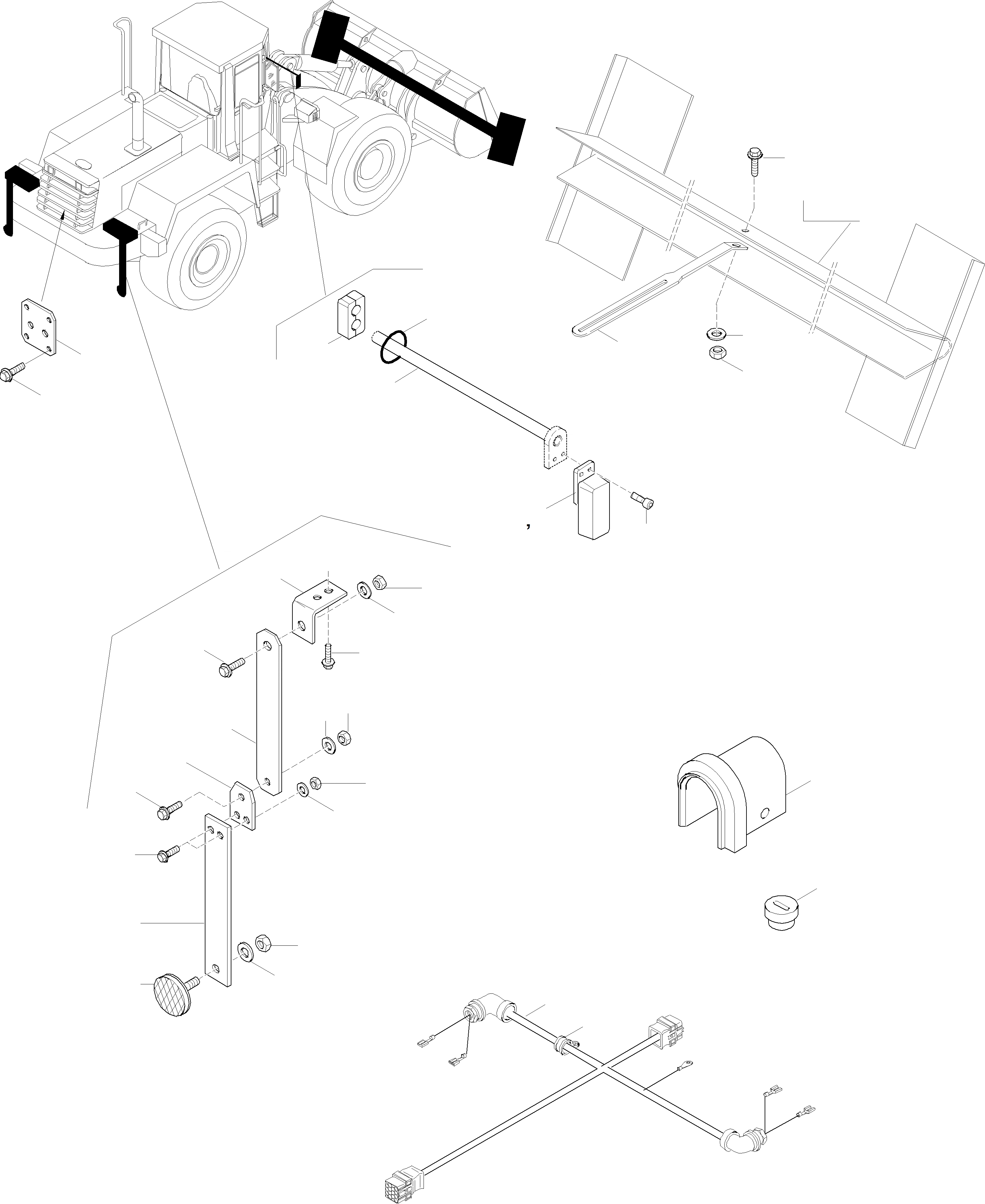 Схема запчастей Komatsu WA320-3 active - СПЕЦ. ОБОРУД-Е ITALY ОБОРУД-Е
