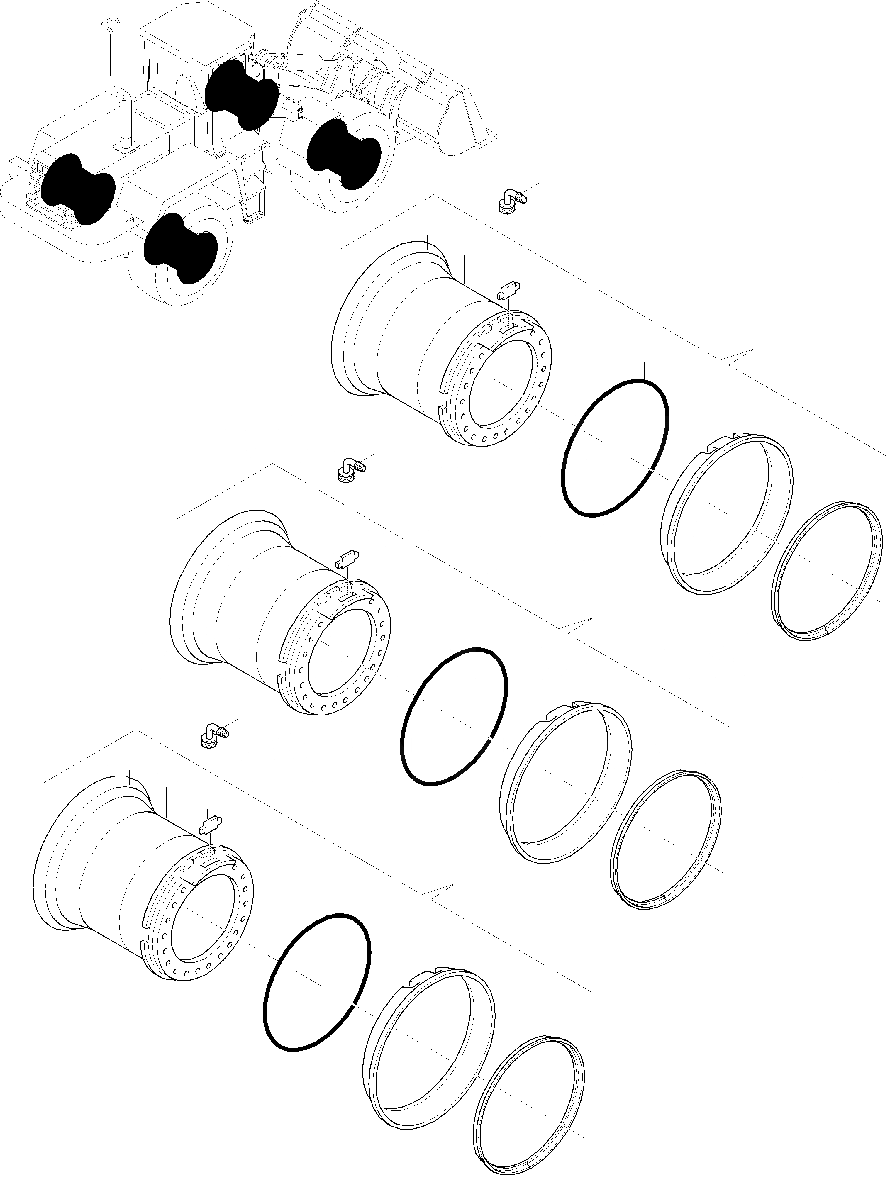 Схема запчастей Komatsu WA320-3 active - DISC КОЛЕСА DISC КОЛЕСА, ЦЕПЬ