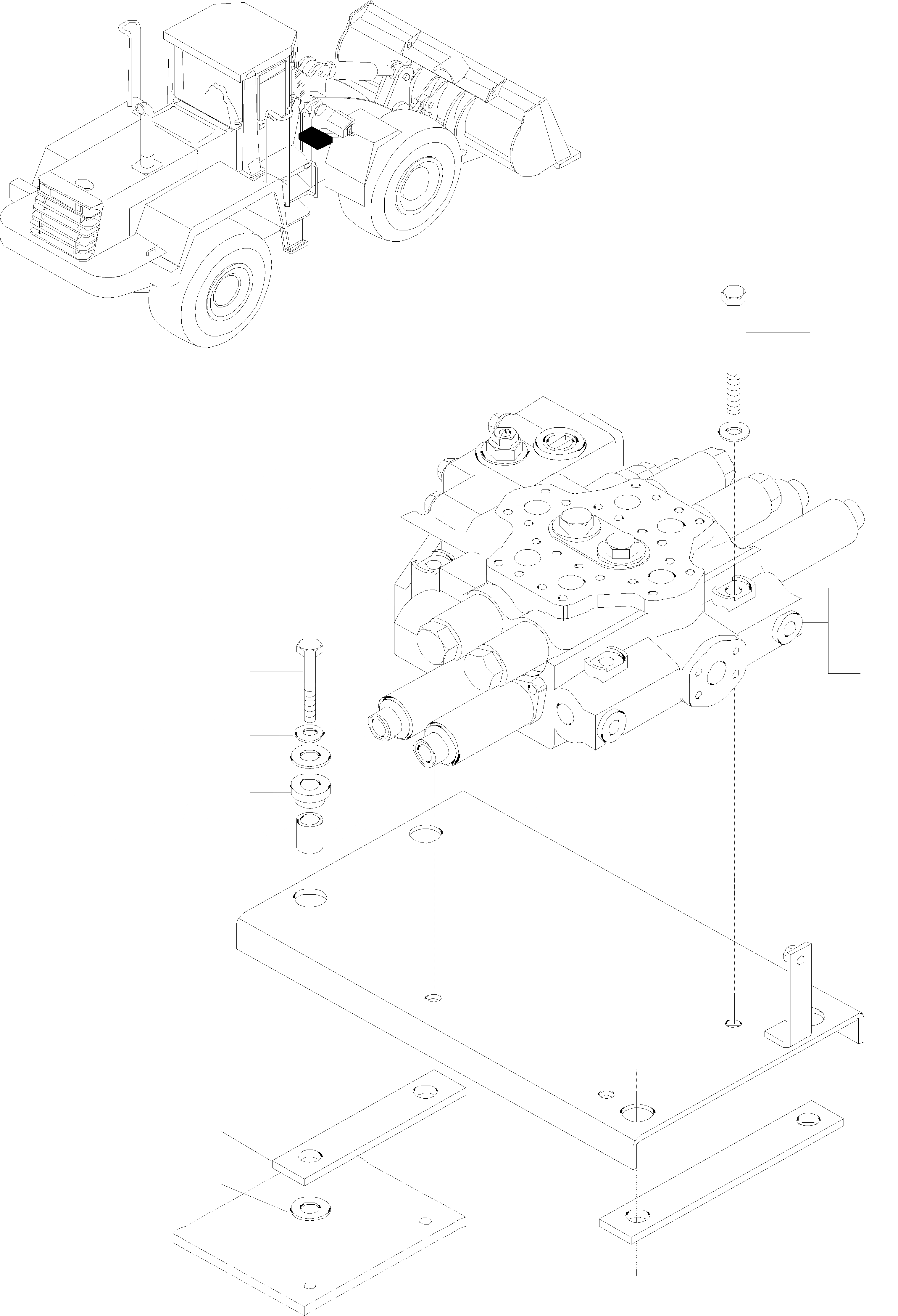 Схема запчастей Komatsu WA320-3 active - УПРАВЛЯЮЩ. КЛАПАН ГИДРАВЛИКА