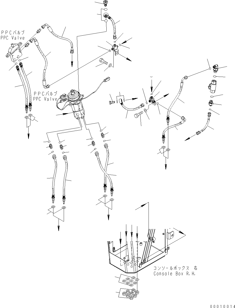 Схема запчастей Komatsu WA320-5 - ПОЛ (УПРАВЛЕНИЕ ПОГРУЗКОЙ) (/) (ШЛАНГИ) (ДЛЯ MULTI FUNCTION РЫЧАГ И 3-Х СЕКЦИОНН. КЛАПАН) K OPERATORґS ОБСТАНОВКА И СИСТЕМА УПРАВЛЕНИЯ