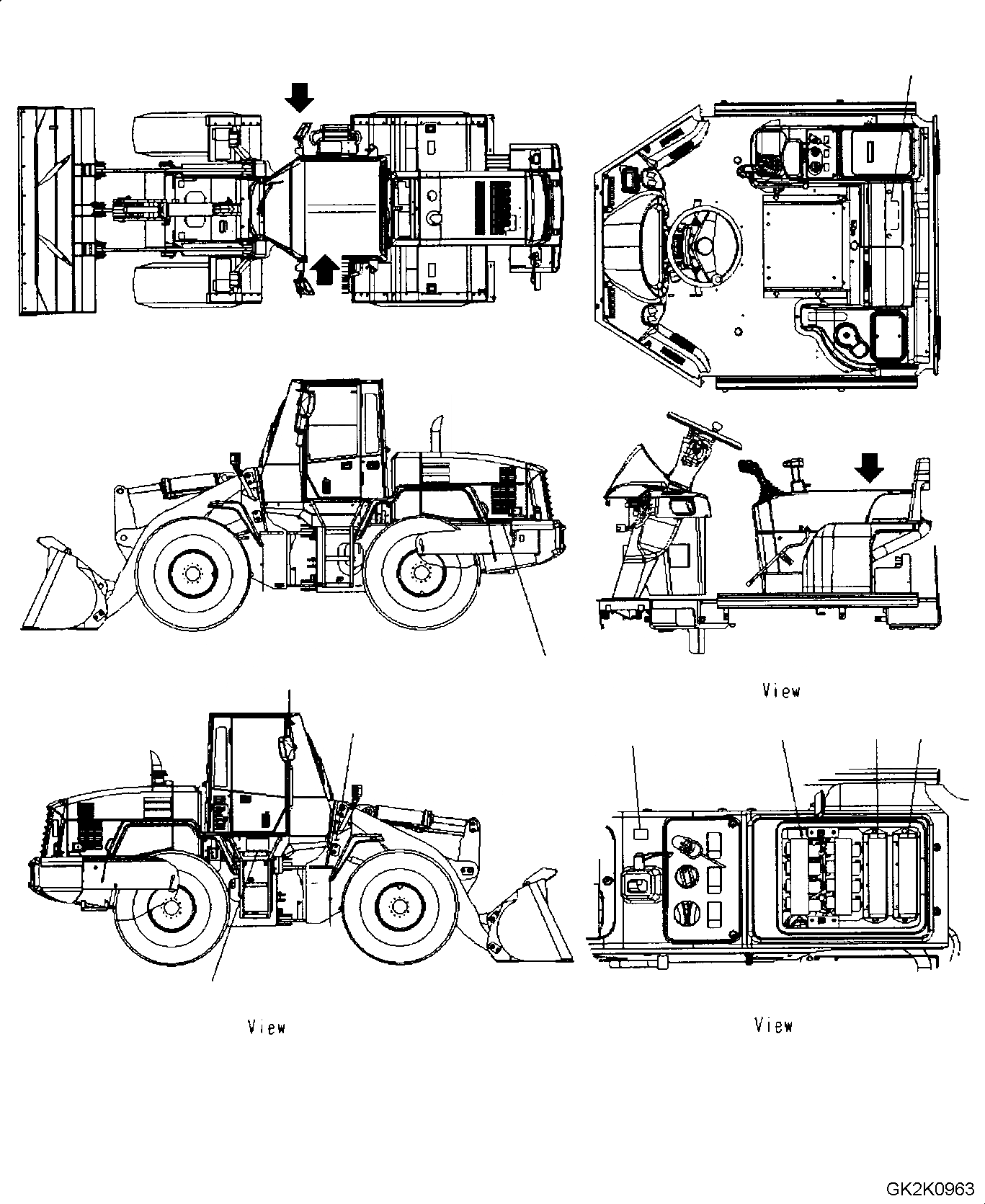 Схема запчастей Komatsu WA320-5 - МАРКИРОВКА (HUNGARIAN) U МАРКИРОВКА