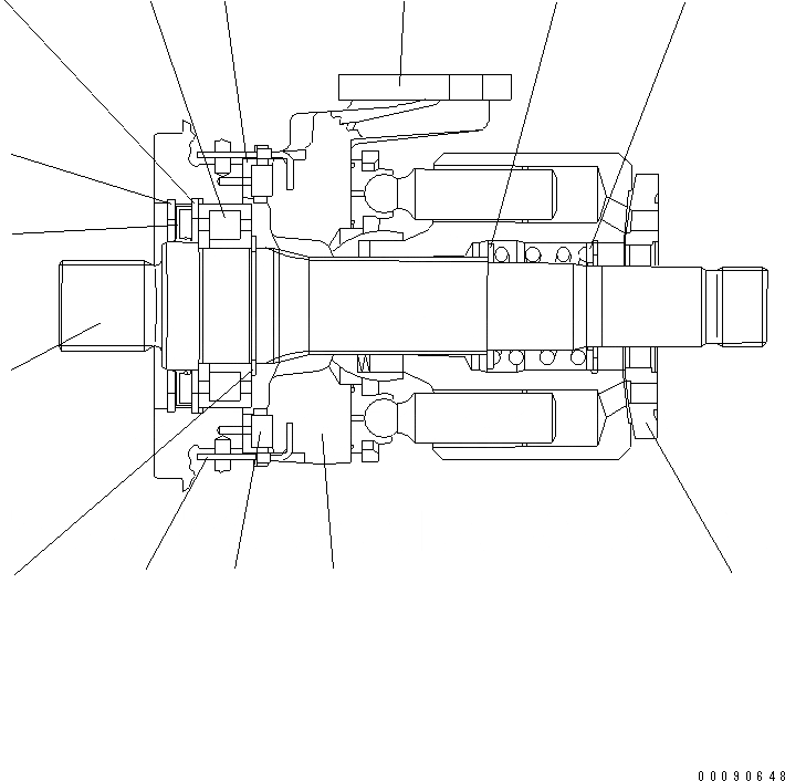 Схема запчастей Komatsu WA320-5 - HYDROSTATIC ТРАНСМИССИЯ (HST) (ВНУТР. ЧАСТИ) (НАСОС) (/7) (SN H8 - H) (SN H - ) Y ОСНОВН. КОМПОНЕНТЫ И РЕМКОМПЛЕКТЫ