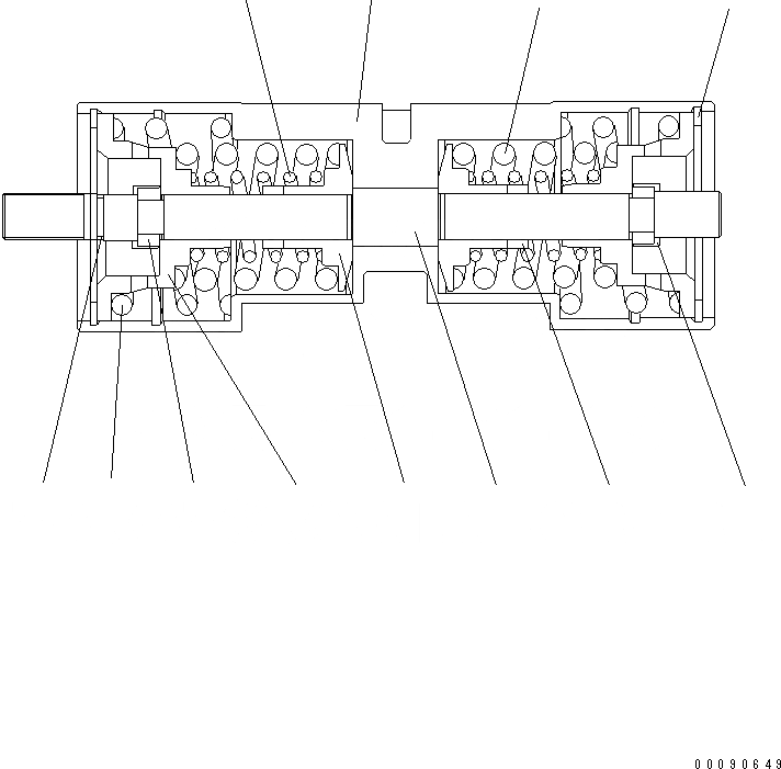 Схема запчастей Komatsu WA320-5 - HYDROSTATIC ТРАНСМИССИЯ (HST) (ВНУТР. ЧАСТИ) (НАСОС) (/7) (SN H8 - H) (SN H - ) Y ОСНОВН. КОМПОНЕНТЫ И РЕМКОМПЛЕКТЫ