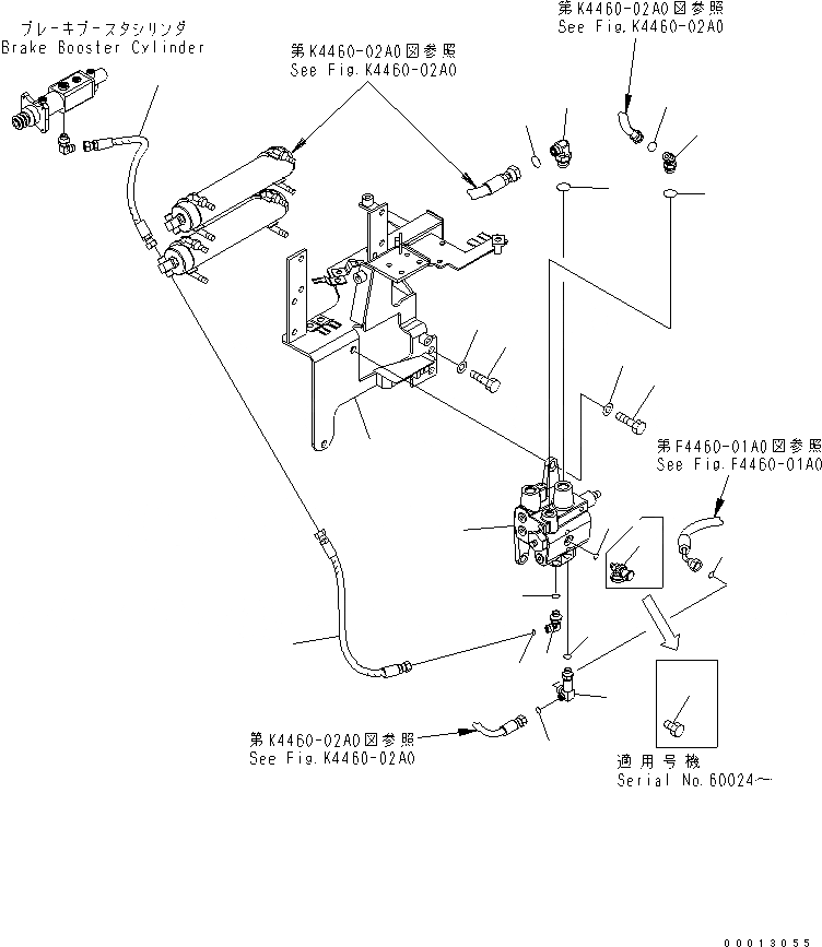 Схема запчастей Komatsu WA320L-5 - УПРАВЛ-Е ТОРМОЗОМ (ЗАГРУЗОЧН. КЛАПАН) КАБИНА ОПЕРАТОРА И СИСТЕМА УПРАВЛЕНИЯ