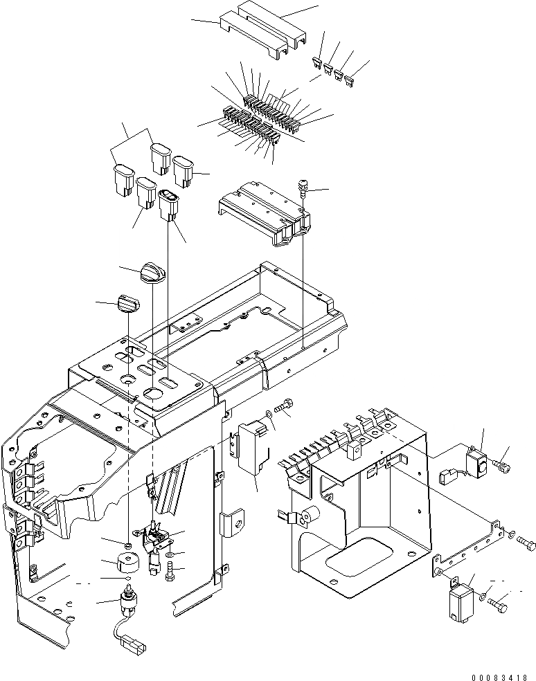 Схема запчастей Komatsu WA320PZ-6 - ПОЛ (ПОЛ Э/ПРОВОДКА) (/)(№7-) КАБИНА ОПЕРАТОРА И СИСТЕМА УПРАВЛЕНИЯ