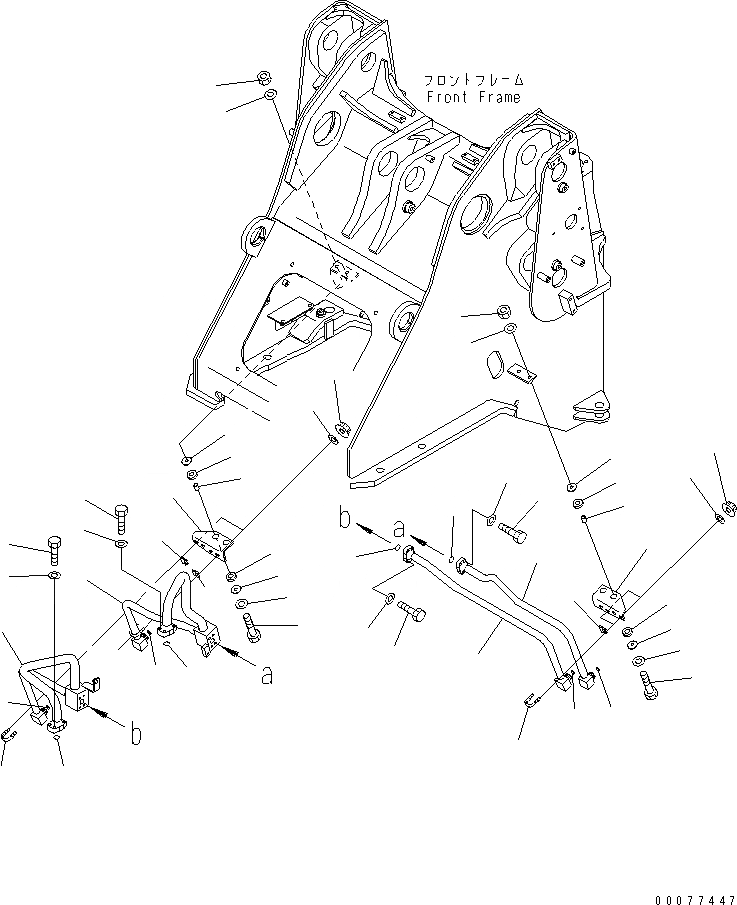 Схема запчастей Komatsu WA320PZ-6 - ГИДРОЛИНИЯ (ЛИНИЯ ГИДРОЦИЛИНДРА ПОДЪЕМА)(№7-) ГИДРАВЛИКА