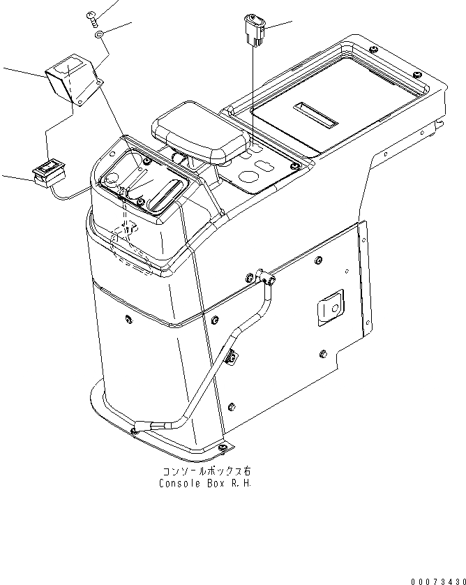 Схема запчастей Komatsu WA320PZ-6 - УПРАВЛЕНИЕ ПОГРУЗКОЙ (F-R ПЕРЕКЛЮЧАТЕЛЬ) (ДЛЯ РЫЧАГ)(№7-) КАБИНА ОПЕРАТОРА И СИСТЕМА УПРАВЛЕНИЯ