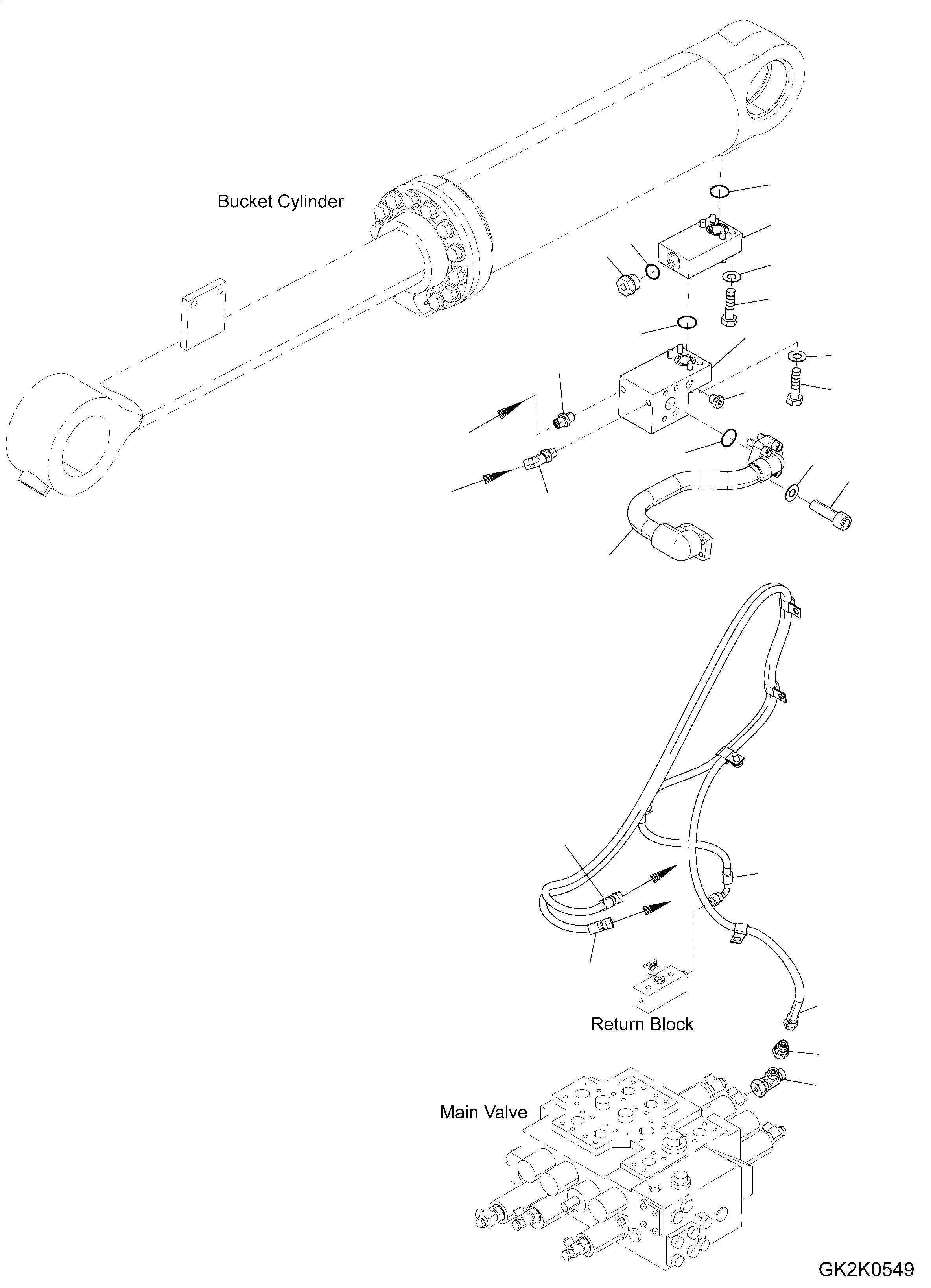 Схема запчастей Komatsu WA320PZ-6 - ANTI DROP КЛАПАН (С ECSS) (ЦИЛИНДР КОВША) W РАЗНОЕ