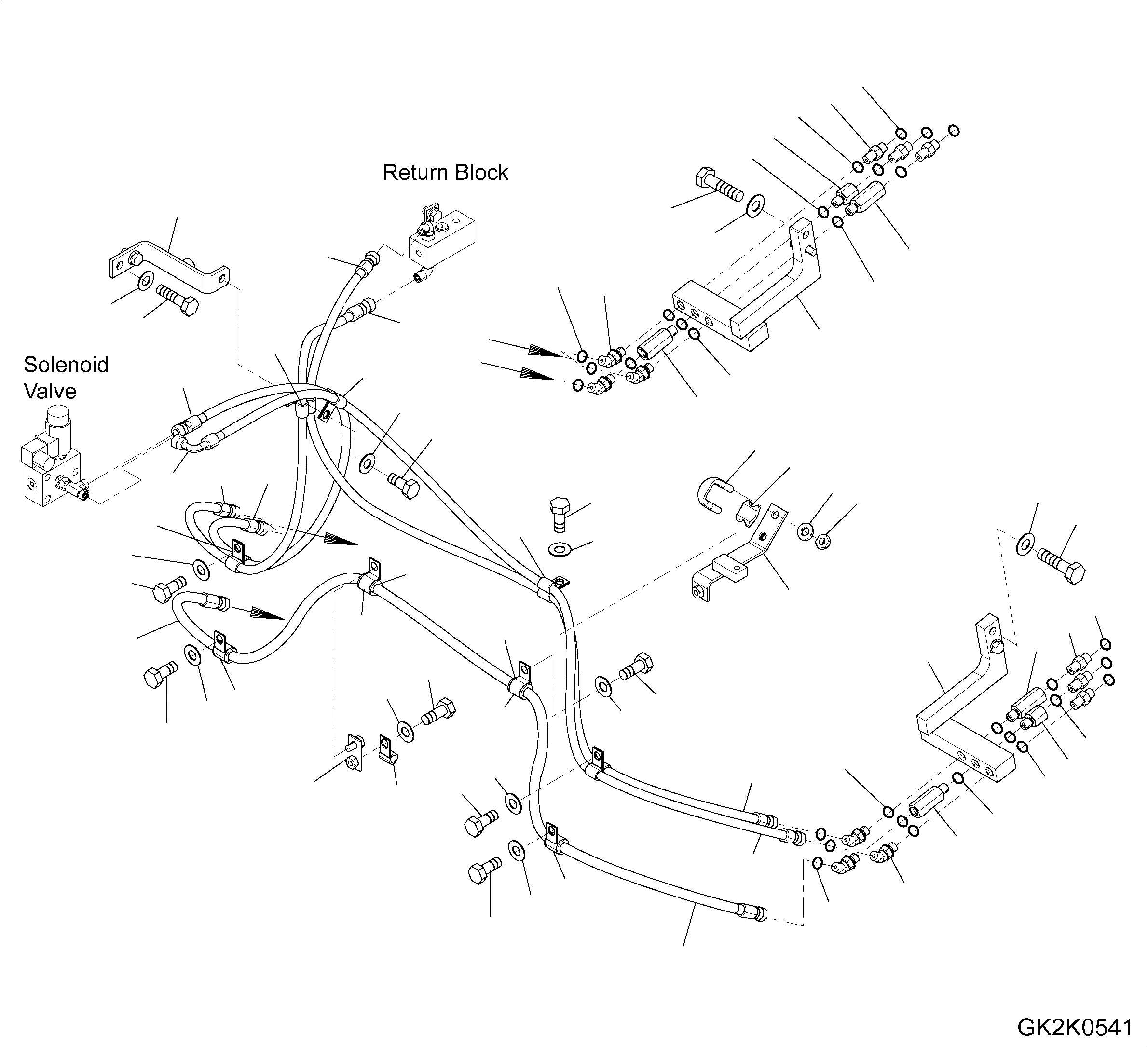 Схема запчастей Komatsu WA320PZ-6 - ANTI DROP КЛАПАН (С ECSS) (ЛИНИЯ ГИДРОЦИЛИНДРА ПОДЪЕМА) W РАЗНОЕ