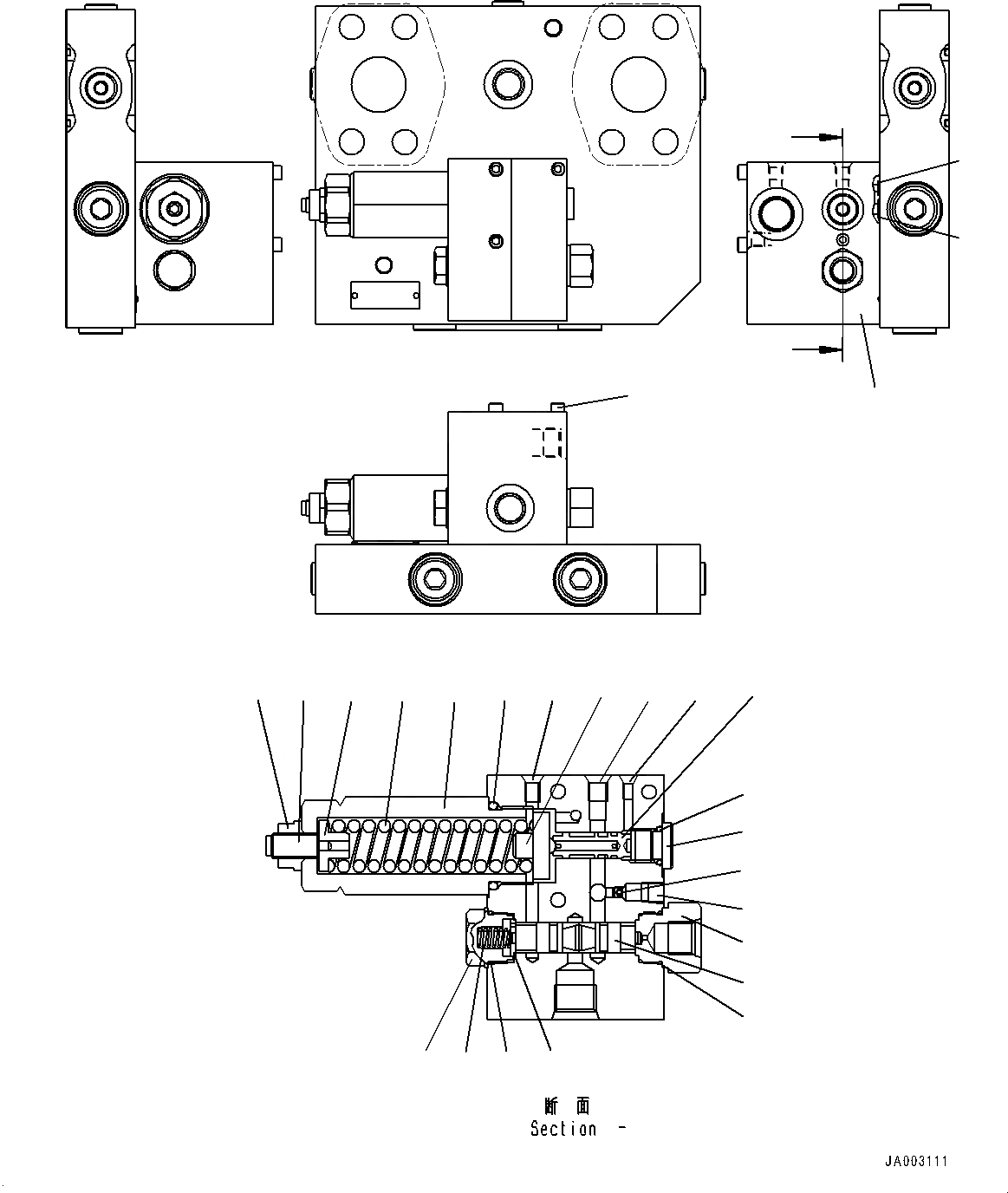 Схема запчастей Komatsu WA320PZ-6 - ЭКСТРЕНН. КЛАПАН РУЛЕВОГО УПРАВЛЕНИЯ (ВНУТР. ЧАСТИ) (/) Y ОСНОВН. КОМПОНЕНТЫ И РЕМКОМПЛЕКТЫ