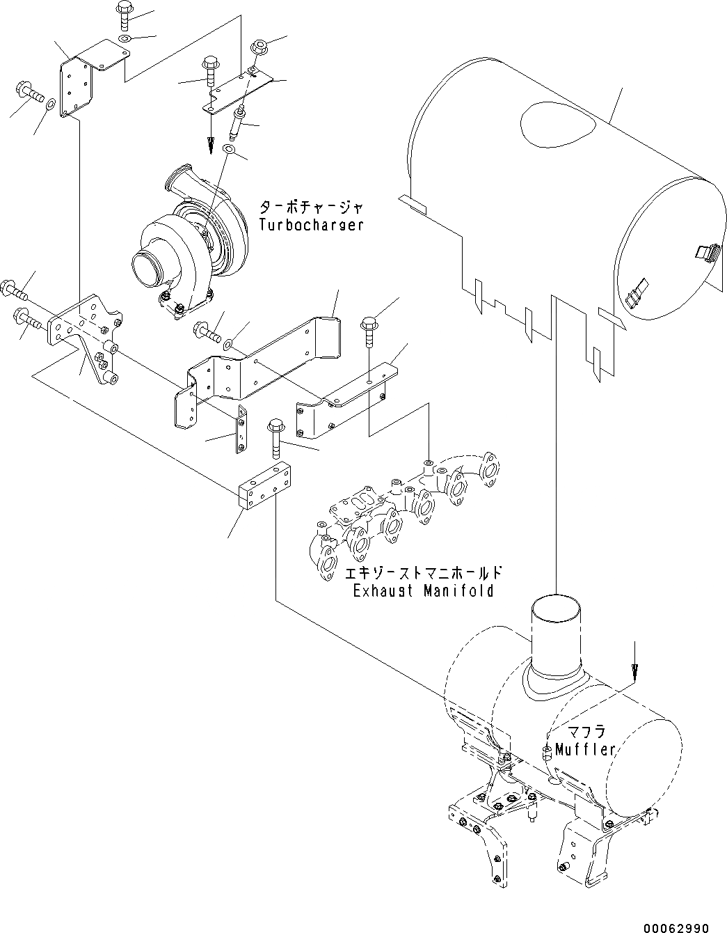Схема запчастей Komatsu WA320PZ-6 - ТЕРМОЗАЩИТА ДВИГАТЕЛЬ