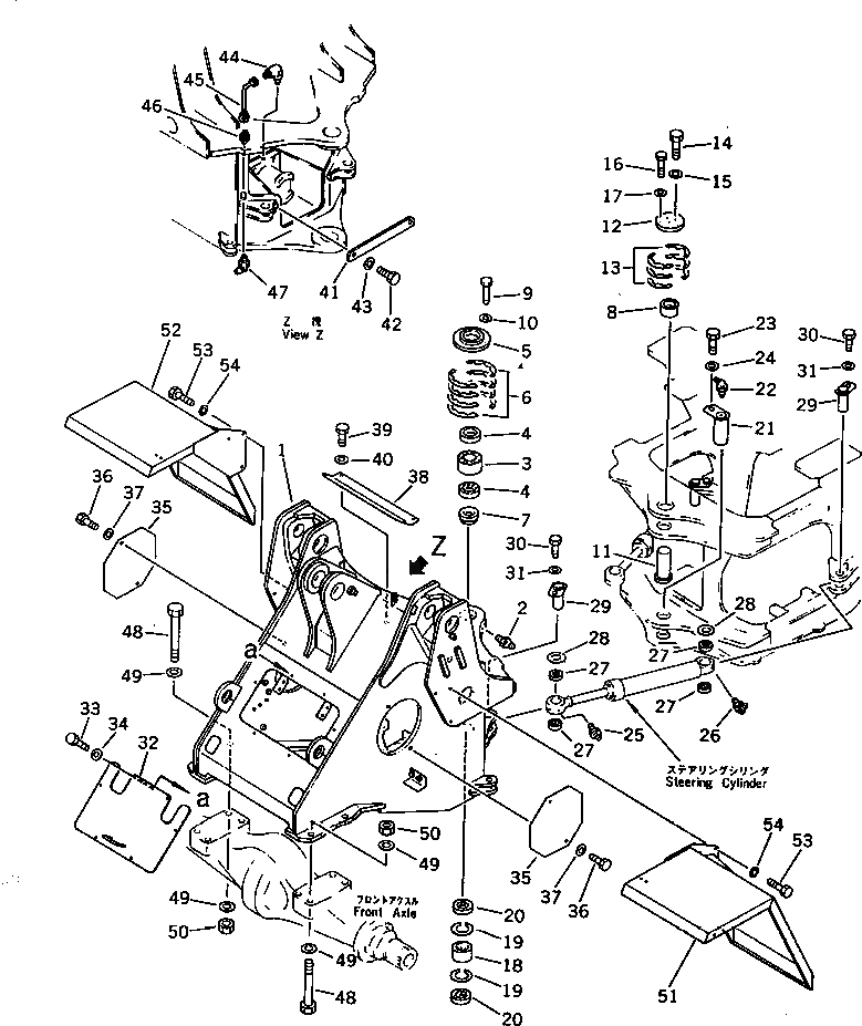 Схема запчастей Komatsu WA350-1 - КОВШ¤ .7M РАБОЧЕЕ ОБОРУДОВАНИЕ
