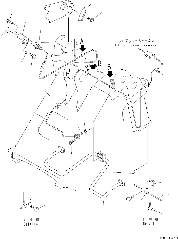Схема запчастей Komatsu WA350-3A-S - ЭЛЕКТРИКА (M.D.C. МОНИТОР ЛИНИЯ) (ПЕРЕДН. РАМА)(№-) КОМПОНЕНТЫ ДВИГАТЕЛЯ И ЭЛЕКТРИКА