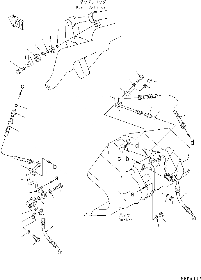 Схема запчастей Komatsu WA350-3A-S - КОВШ С 2-СТОРОНН. РАЗГРУЗКОЙ (/) (ГИДРОЛИНИЯ)(№-) РАБОЧЕЕ ОБОРУДОВАНИЕ