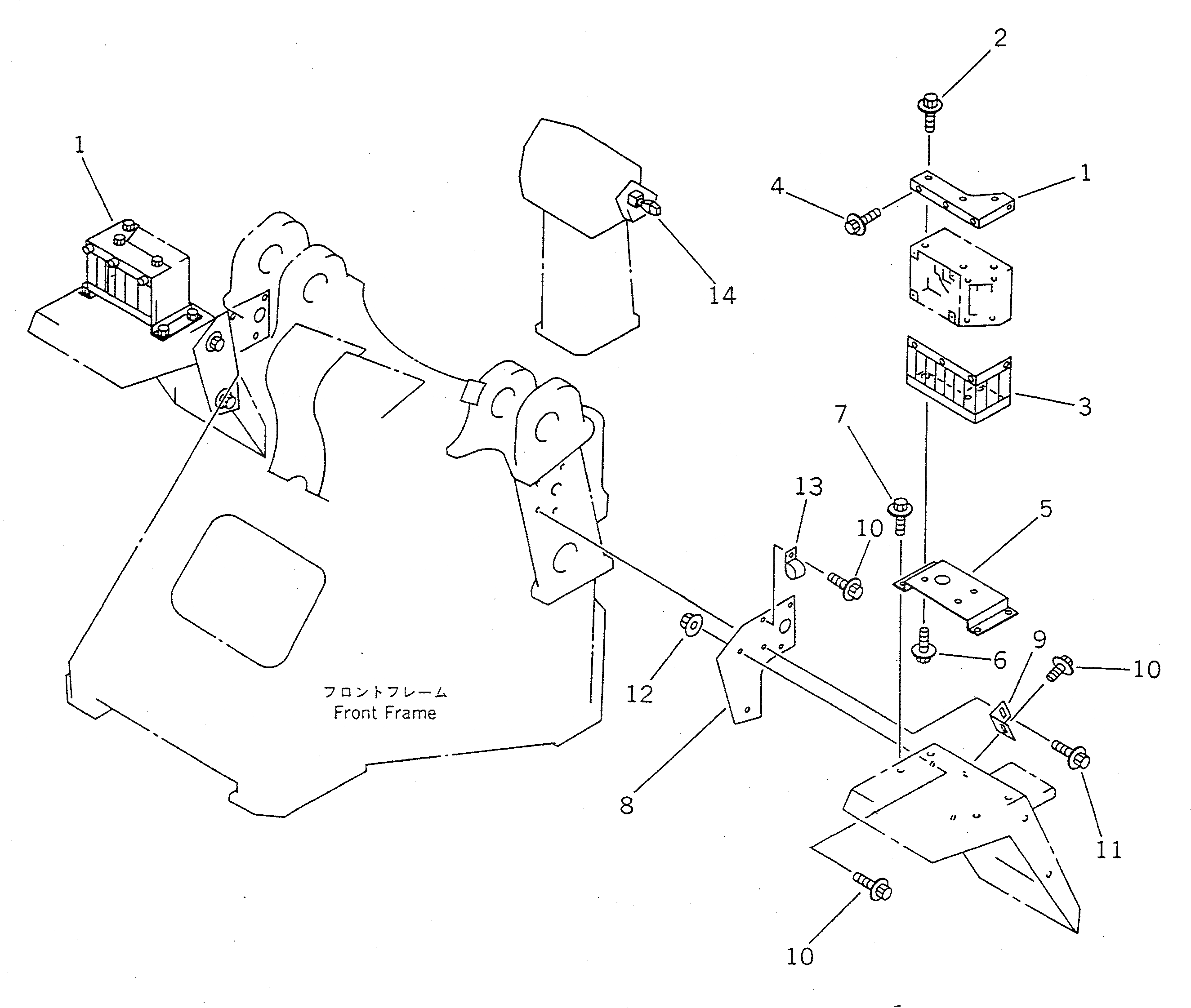 Схема запчастей Komatsu WA350-1 - ПЕРЕДН. ОСВЕЩЕНИЕ КРЫШКА(ТУННЕЛЬН. СПЕЦ-Я.)(№-99999) СПЕЦ. APPLICATION ЧАСТИ