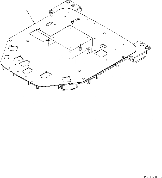 Схема запчастей Komatsu WA350-3A-TN - ПОЛ (ОСНОВН. КОНСТРУКЦИЯ)(№-) КАБИНА ОПЕРАТОРА И СИСТЕМА УПРАВЛЕНИЯ