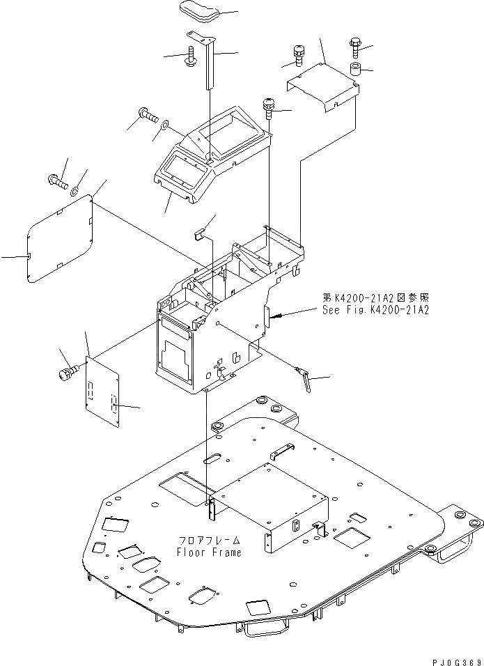 Схема запчастей Komatsu WA350-3A-TN - ПОЛ (ПРАВ. КОНСОЛЬН. БЛОК) (С ДОПОЛН. 2-Х СЕКЦИОНН. УПРАВЛЯЮЩ. КЛАПАН)(№-) КАБИНА ОПЕРАТОРА И СИСТЕМА УПРАВЛЕНИЯ