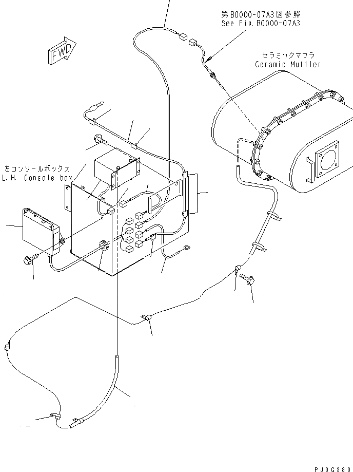 Схема запчастей Komatsu WA350-3A-TN - ПОЛ (ЛЕВ. КОНСОЛЬН. БЛОК) (/) (ТУННЕЛЬН. СПЕЦ-Я.)(№-) КАБИНА ОПЕРАТОРА И СИСТЕМА УПРАВЛЕНИЯ