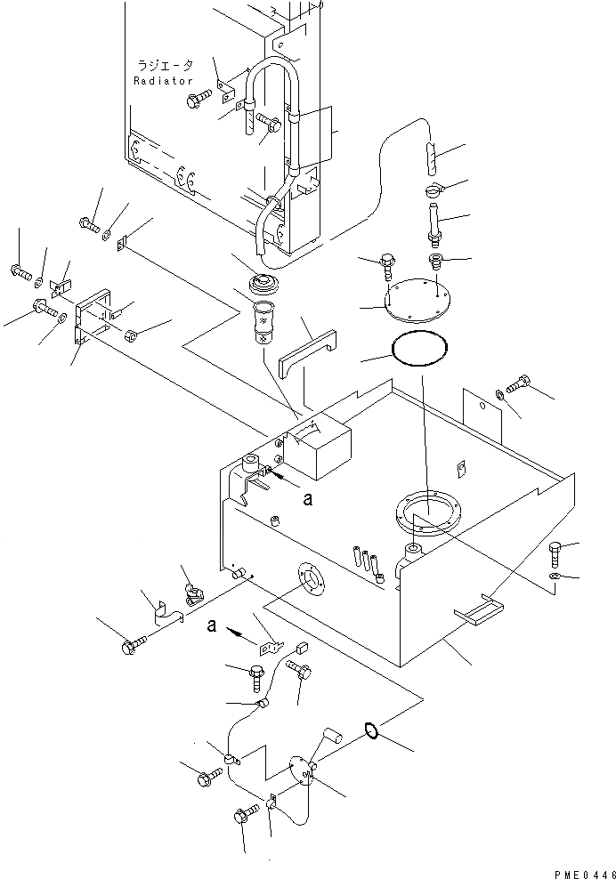 Схема запчастей Komatsu WA350-3A-SW - ТОПЛИВН. БАК. (С КАБИНОЙ ДЛЯ 2 ЧЕЛ.)(№-) КОМПОНЕНТЫ ДВИГАТЕЛЯ И ЭЛЕКТРИКА