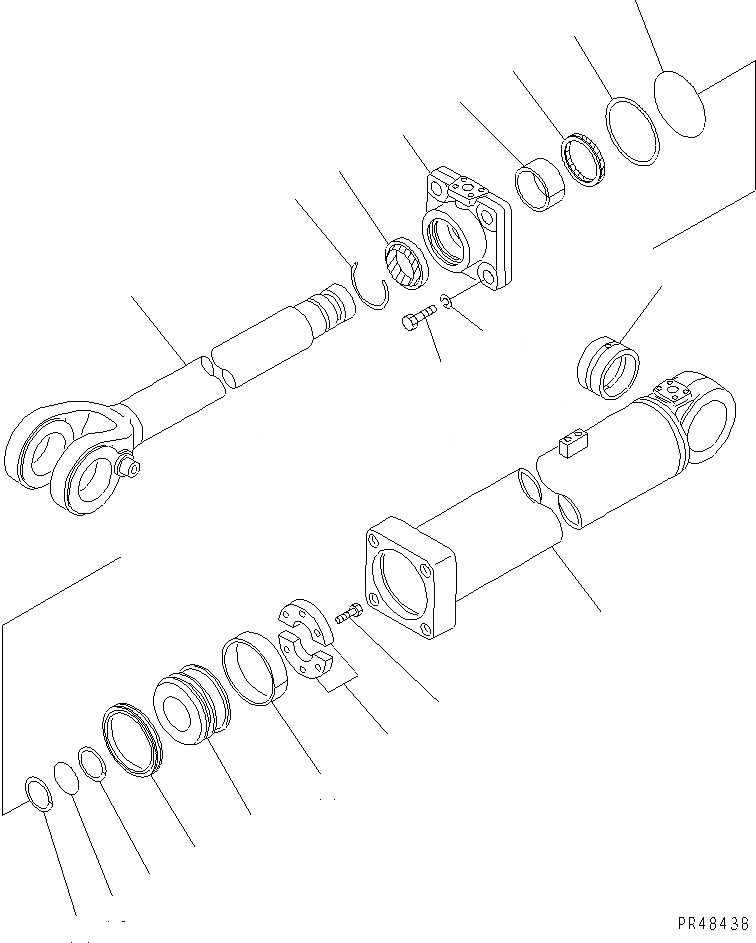 Схема запчастей Komatsu WA350-3-X - ГИДРОЦИЛИНДР ПОДЪЕМА(№-) УПРАВЛ-Е РАБОЧИМ ОБОРУДОВАНИЕМ