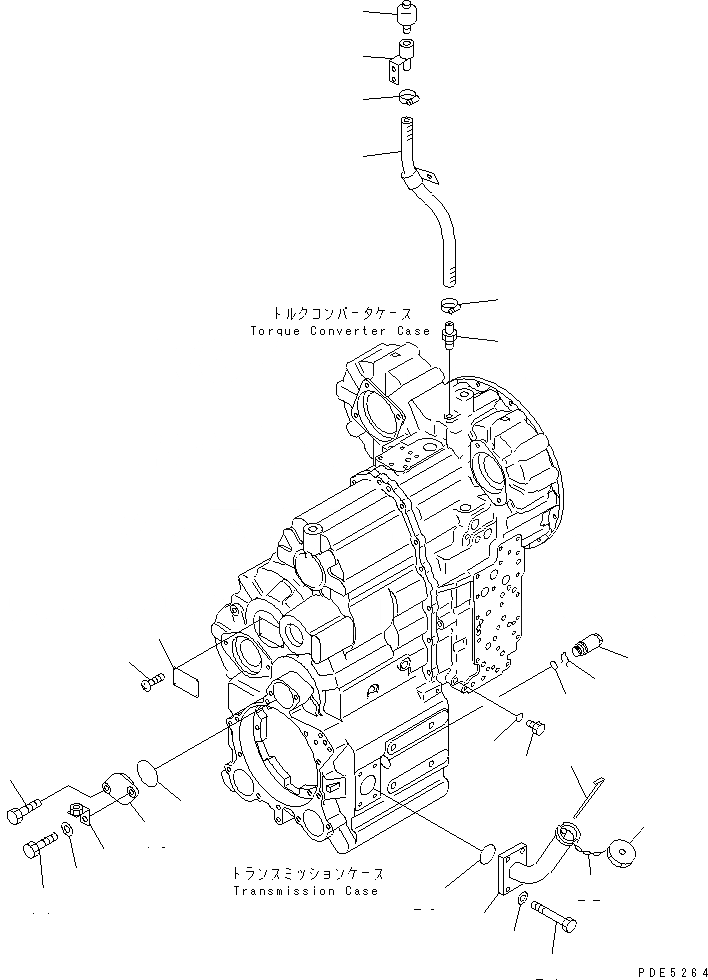 Схема запчастей Komatsu WA350-3A - ТРАНСМИССИЯ (ОНОСЯЩИЕСЯ К НЕЙ ЧАСТИ)(/) ТРАНСМИССИЯ