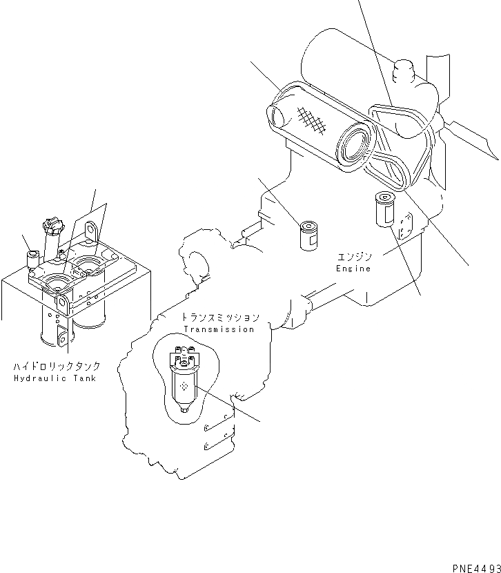 Схема запчастей Komatsu WA350-3A - ЭЛЕМЕНТ И V-РЕМЕНЬ (/) (ДВИГАТЕЛЬ ТРАНСМИССИЯ ГИДР. БАК.) КАТАЛОГИ ЗЧ