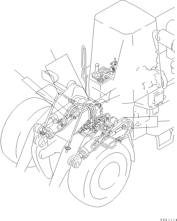 Схема запчастей Komatsu WA350-3A - ШЛАНГИ РАБОЧ. ОБОРУД-Я КАТАЛОГИ ЗЧ