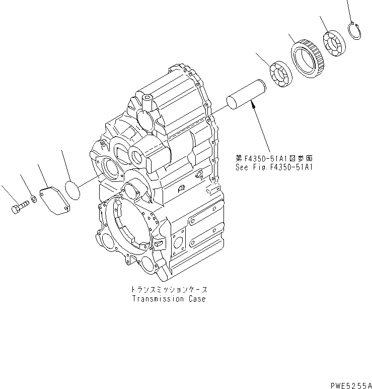Схема запчастей Komatsu WA350-3-H - ТРАНСМИССИЯ (ЛЕНИВЕЦ) ТРАНСМИССИЯ