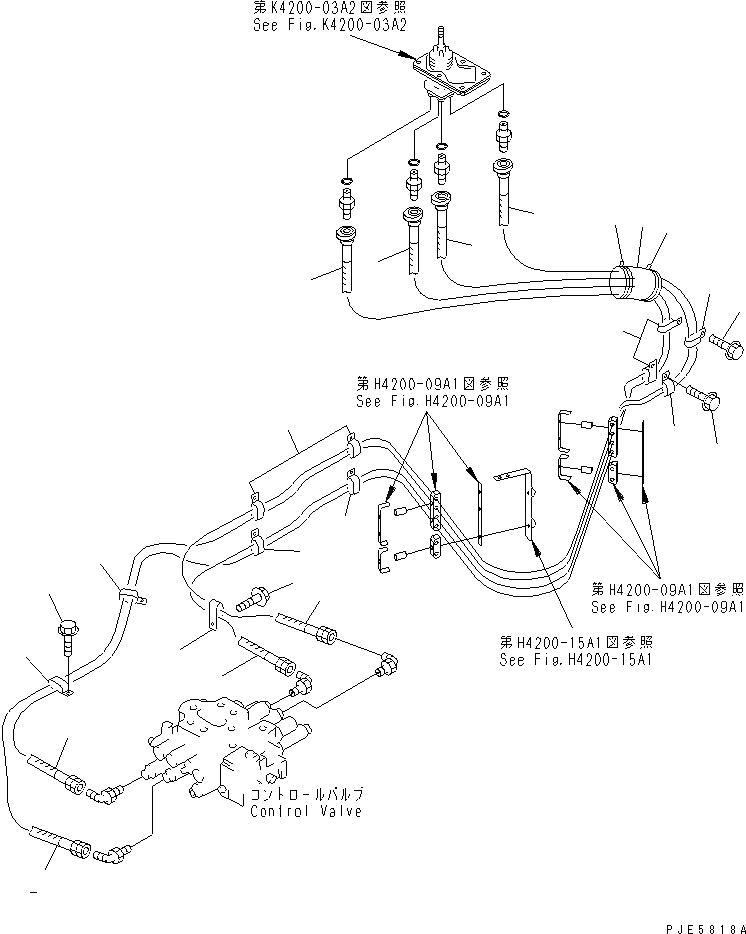 Схема запчастей Komatsu WA350-3-H - ГИДРОЛИНИЯ (P.P.C. КЛАПАН КРЕПЛЕНИЕ ГЛАВНОЙ ЛИНИИ ЧАСТИ¤ /)  (С 3-Х СЕКЦ. КОНТР. КЛАПАНОМ) ГИДРАВЛИКА