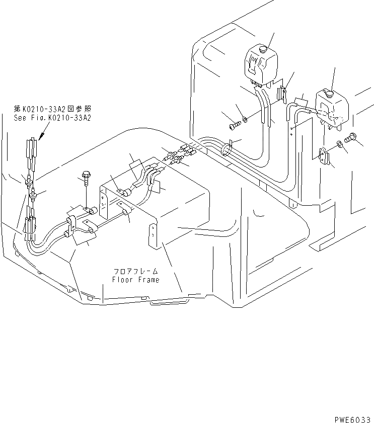 Схема запчастей Komatsu WA350-3-H - ОМЫВАТЕЛЬ СТЕКЛА БАК (С КАБИНОЙ ДЛЯ 2 ЧЕЛ.) КАБИНА ОПЕРАТОРА И СИСТЕМА УПРАВЛЕНИЯ