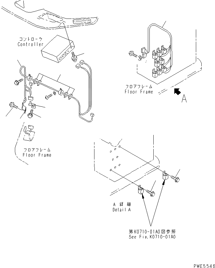 Схема запчастей Komatsu WA350-3-H - КРЕПЛЕНИЕ И ПАТРУБКИ КОНДИЦИОНЕРА (ЭЛЕКТРИКА) КАБИНА ОПЕРАТОРА И СИСТЕМА УПРАВЛЕНИЯ
