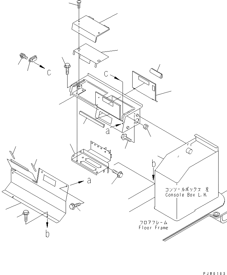 Схема запчастей Komatsu WA350-3-H - КОНДИЦ. ВОЗДУХА И ОБОГРЕВАТЕЛЬ. КРЫШКА(ЗАДН. КОНСОЛЬН. БЛОК) (С    КАБИНА ДЛЯ 2 ЧЕЛ.)(№-) КАБИНА ОПЕРАТОРА И СИСТЕМА УПРАВЛЕНИЯ