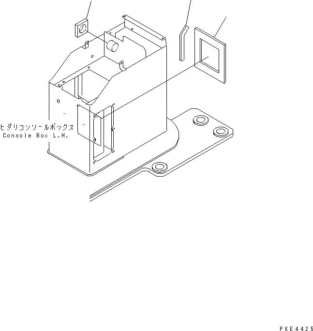 Схема запчастей Komatsu WA350-3-H - КОНДИЦ. ВОЗДУХА И ОБОГРЕВАТЕЛЬ. КРЫШКА(/) (ЛЕВ. КОНСОЛЬН. БЛОК) КАБИНА ОПЕРАТОРА И СИСТЕМА УПРАВЛЕНИЯ