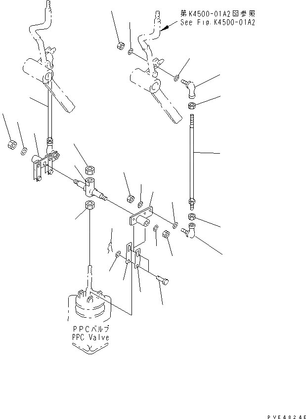 Схема запчастей Komatsu WA350-3-H - УПРАВЛЕНИЕ ПОГРУЗКОЙ (МЕХ-М УПРАВЛ-Я РАБОЧ. ОБОРУД-EM) (С 3-Х СЕКЦ. КОНТР. КЛАПАНОМ) КАБИНА ОПЕРАТОРА И СИСТЕМА УПРАВЛЕНИЯ