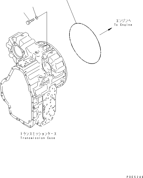 Схема запчастей Komatsu WA350-3A-SN - ГИДРОТРАНСФОРМАТОР И ТРАНСМИССИЯ (ЭЛЕМЕНТЫ КРЕПЛЕНИЯ) ТРАНСМИССИЯ