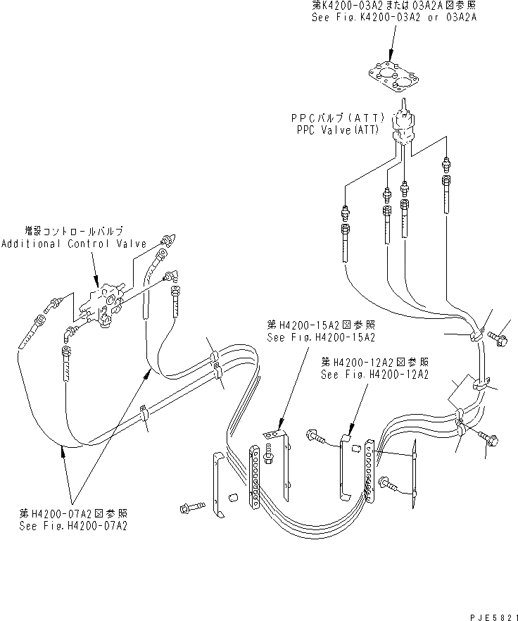 Схема запчастей Komatsu WA350-3A-SN - ГИДРОЛИНИЯ (P.P.C. КЛАПАН ЭЛЕМЕНТЫ КРЕПЛЕНИЯ¤ /) (С 4-Х СЕКЦИОНН. УПРАВЛЯЮЩ. КЛАПАН) ГИДРАВЛИКА