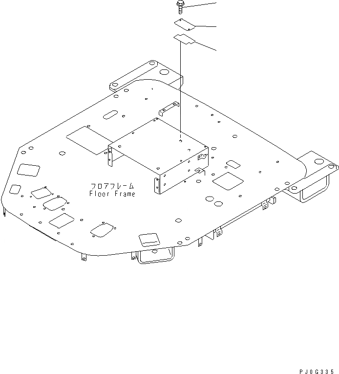 Схема запчастей Komatsu WA350-3A-SN - ПОЛ (БЕЗ КОНДИЦ. ВОЗДУХА) (С КАБИНОЙ ДЛЯ 2 ЧЕЛ.)(№-) КАБИНА ОПЕРАТОРА И СИСТЕМА УПРАВЛЕНИЯ