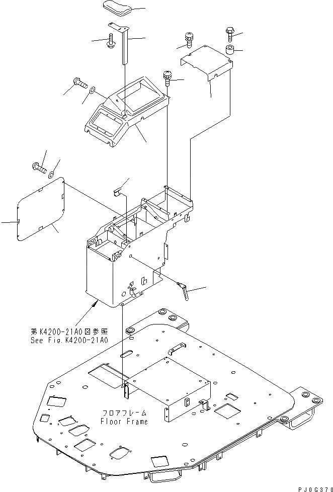 Схема запчастей Komatsu WA350-3A-SN - ПОЛ (ПРАВ. КОНСОЛЬН. БЛОК) (С 3-Х СЕКЦ. КОНТР. КЛАПАНОМ)(№-) КАБИНА ОПЕРАТОРА И СИСТЕМА УПРАВЛЕНИЯ