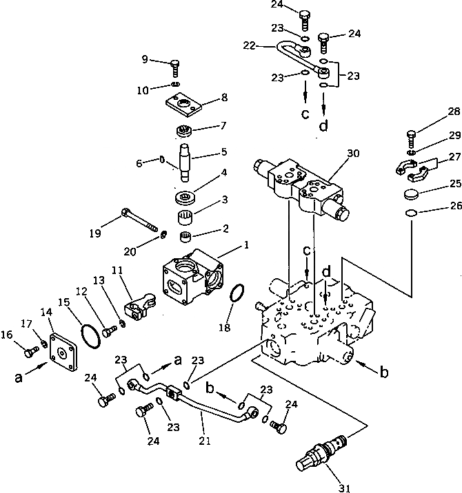 Схема запчастей Komatsu WA380-1 - РУЛЕВ. УПРАВЛЕНИЕ ЗАПРАШИВАЮЩ. КЛАПАН (/)(№-9999) РУЛЕВ. УПРАВЛЕНИЕ И СИСТЕМА УПРАВЛЕНИЯS