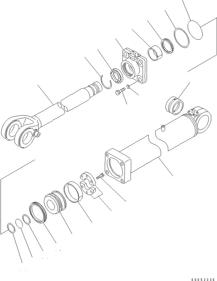 Схема запчастей Komatsu WA380-1 - ГИДРОЦИЛИНДР ПОДЪЕМА(№-) УПРАВЛ-Е РАБОЧИМ ОБОРУДОВАНИЕМ